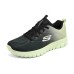 Skechers Graceful Sugar Cushioning Wear-Resistant Low-Top Casual Shoes Women's Black Green 35