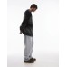 Topman fluffy oversized cardigan in black stripe Черный, M - Chest 40