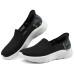 Skechers Go Walk Fle Cushioning Anti-Slip And Wear-Resistant Low-Top Casual Shoes Women's Black White Черно-белый, 37.5