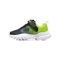 Skechers Breathable Lightweight Low-Top Toddler Shoes Black Green Infant And Toddler Черно-зеленый, 23