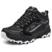 Skechers OUTDOOR MENS Anti-Slip Wear-Resistant Low-Top Casual Shoes Men's Black Black/charcoal gray, 41