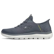 Skechers Slip Ins Slip-Ins Technology Lightweight Low-Top Casual Shoes Men's Gray Серый, 43
