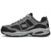 Skechers Vigor Anti-Slip And Wear-Resistant Breathable Low-Top Casual Shoes Men's Gray Черный, 39.5