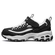 Skechers Kids Slip Resistant, Abrasion Resistant, Breathable Low Top Kids Lifestyle Shoes White Black Kids' 35