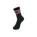 Skechers New Year Mid-Calf Socks Unisex 2 Pack 2 Pack (Brick Red+Black/03XM), S