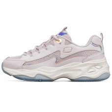 Skechers D'LITES 4.0 Cushioning Anti-Slip Wear-Resistant Breathability Low-Top Chunky Sneakers Women's Lavender 35