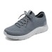 Skechers Breathable Quick Dry Low Top Casual Shoes Men's Gray Серый, 42.5