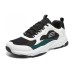 Skechers D'LITES 1.0 Cushioning Anti-Slip And Wear-Resistant Low-Top Chunky Sneakers Men's White Green 39.5