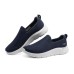 Skechers Go Walk Fle Cushioning Anti-Slip And Wear-Resistant Low-Top Casual Shoes Men's Navy 40