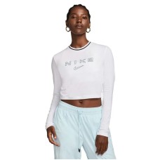 Women's Sportswear Chill Knit Slim Logo Cropped T-Shirt Белый, XS
