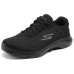 Skechers MEN'S GO WALK Anti-Slip Wear-Resistant Low-Top Casual Running Shoes Men's Black Черный, 42