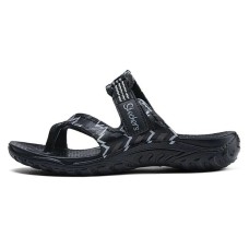Skechers Slip-Resistant Abrasion-Resistant Slide Slippers Women's Black Черный, 36