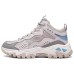 Skechers OUTDOOR Breathable Height Increasing Rebound Mid-Top Casual Shoes Women's Gray Brown Natural/Multicolor/NMLT, 39.5