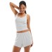 Cotton On sleep shorts in grey marle co-ord Серый, S - US 6