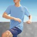Skechers T Shirt Men's Allure Blue Allure Blue/00MU, L