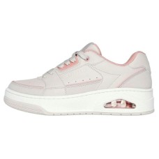 Skechers Uno Court Courted Style Shoes 'Beige Pink' Women's Natural/Coral/NTCL, 37