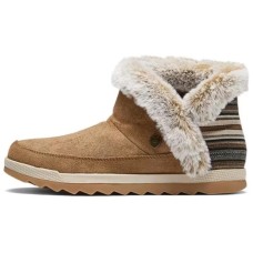 Skechers Bob's Warm Wear-Resistant Slip-Resistant Short Snow Boots Women's Chestnut Коричневый, 38.5