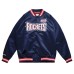 Mitchell & Ness Lightweight Satin Jacket Mens Blue Coats Jackets Outerwear STJKM S