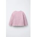 Кардиган с вафельным узором и пуговицами ZARA Розовый/Лиловый, 6 лет (116 см)