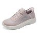 Skechers Go Walk Fle Cushioning Wear-Resistant Low-Top Casual Running Shoes Women's Pink Розовый, 35.5