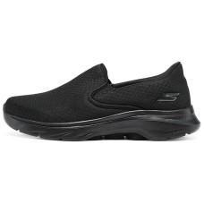 Skechers GO WALK Anti-Slip Wear-Resistant Low-Top Casual Shoes Men's Black Черный, 41.5