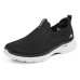 Skechers Go Walk 6 Abrasion Resistant Low Top Casual Shoes Women's Black 36