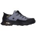 Skechers Anti Slip Wear Resistant Low Top Running Shoes Men's Black Gray Black Gray Color, 39.5