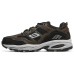 Skechers Vigor 2.0 Cushioned Anti-Slip Wear-Resistant Breathable Lightweight Low-Top Casual Shoes Men's Black Brown 40