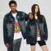 Jeep Denim Jacket Unisex Nano Blue Nano Blue, M