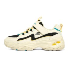 Skechers D'LITES Series Slip Resistant Cushioning Abrasion Resistant Kids Lifestyle Shoes Light Yellow Teenagers 35
