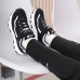 Skechers I Conik Slip Resistant Cushioning Abrasion Resistant Low Top Kids Lifestyle Shoes Black White Teenagers 37