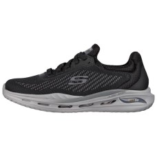 Skechers Cushioning, Breathable, Abrasion Resistant, Coverage, Slip Resistant Low Top Running Shoes Men's Black 41