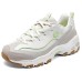 Skechers DLITES Wear-Resistant Low-Top Running Shoes Women's Ecru 35.5