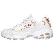 Skechers D'LITES 1.0 1 Cushioning Anti-Slip And Wear-Resistant Low-Top Chunky Sneakers Women's White 35