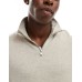 Jack & Jones knitted half zip in beige Oatmeal Detail:Melan, L - Chest 104cm