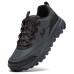 Skechers OUTDOOR MENS Wear-resistant And Lightweight Low-Top Trekking Shoes Men's Charcoal Black Серый, 39