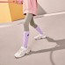 Skechers Girls Anti Slip Wear Resistant Low Top Kids Lifestyle Shoes White Pink Teenagers Белый Розовый, 32