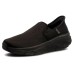 Skechers D'lux Walker Hands Free Slip-Ins Lightweight Low-Top Casual Shoes Men's All Black Черный, 40