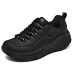 Skechers Breathable Lightweight Low-Top Running Shoes Women's Black Черный, 37