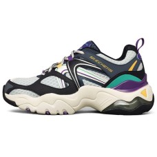 Skechers D'Lites Low Top Daddy Shoes Blue/Purple Women's 36