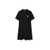 Skechers Short-Sleeved Dresses Women's Carbon Black Carbon Black 0018, L