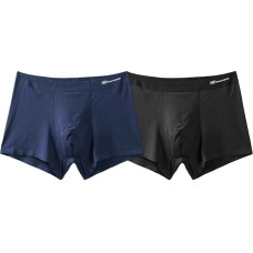 Skechers Underpants Men's 2 Pack 2 Pack (Medieval Blue/Carbon Black/02BJ), M