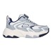 Skechers Kids Anti-Slip Wear-Resistant Kids Lifestyle Shoes Gray White Kids' Серый Белый, 27.5