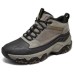 Skechers OUTDOOR MENS Anti-Slip Wear-Resistant Mid-Top Casual Shoes Men's Gray Серый черный, 45