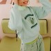 Skechers Colorful Sweatshirt Unisex Windy Green/02QQ, XS