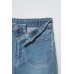 Расклешенные джинсы с карманами ZARA Синий, 11/12 лет (года) (148 cm)