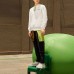 Skechers Colorful Sweatshirt Unisex Marshmallow White Marshmallow white 0074, XS