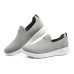 Skechers GO WALK Ma Anti-Slip And Wear-Resistant Breathable Low-Top Casual Shoes Men's Charcoal Gray 44.5
