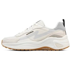 Skechers D'lites Wave Sneakers 'Beige White Blue' Women's 37.5