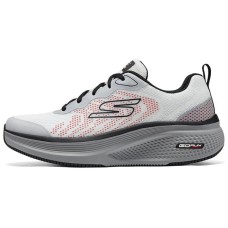 Skechers MEN'S GO Cushioning Breathable Low-Top Casual Running Shoes Men White Black Черно-белый, 40